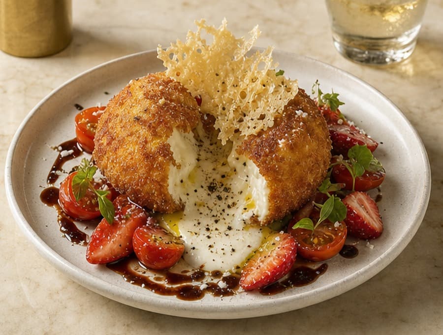 Crispy Burrata Bomb