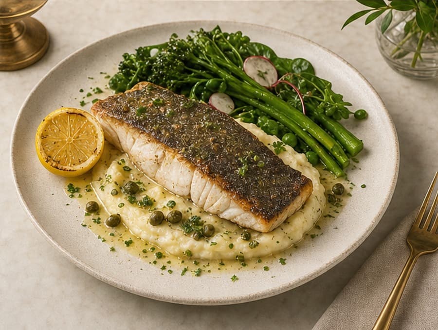 Butter Braised Sea Bream