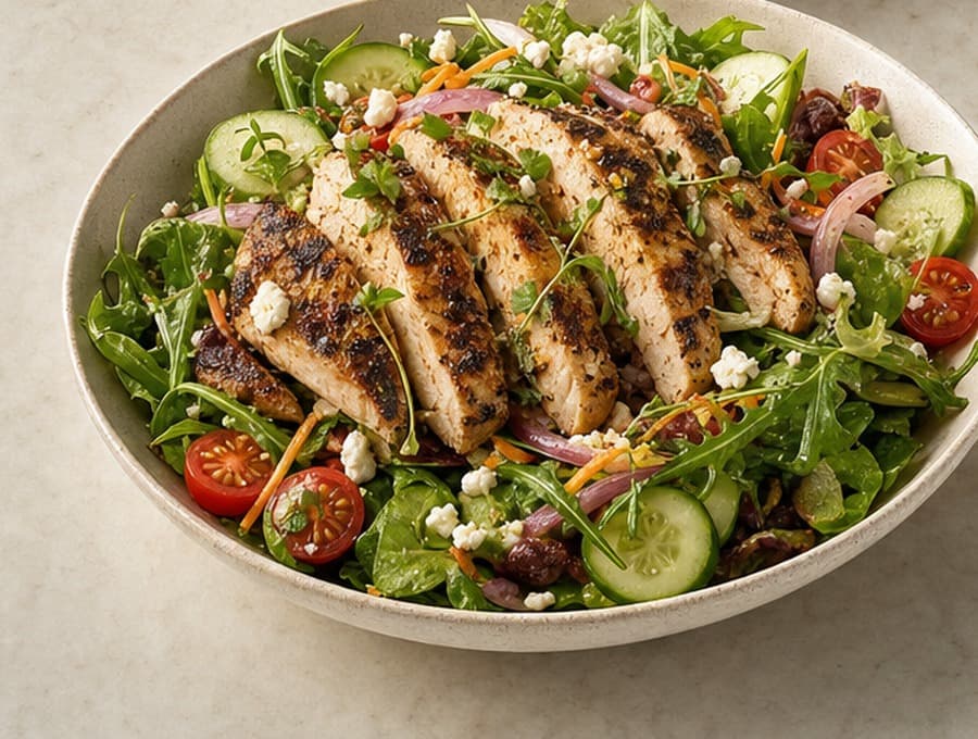 Grilled Herb Chicken Garden